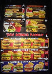 Menu Driver burger - Les menus