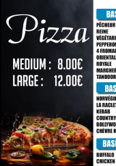 Menu Food Corner - Les pizzas