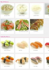 Menu Hokiko - Les hors d' oeuvres et sushis