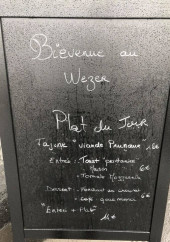 Menu Le Wezer - L'ardoise