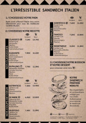 Menu Lunicco - Sandwiches