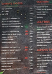 Menu Nem Shop - Yakitori, china's tastes et fries,..