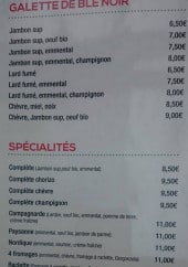 Menu Gelateria Verdi - Galette et spécialités