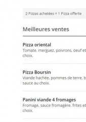 Menu Pastapizz - Les meilleurs ventes