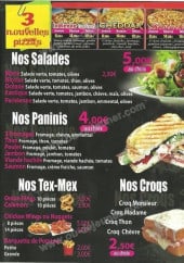 Menu Pizza Garnie - les salades, paninis et tex mex