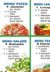 Menu Andiamo Pizza - Les menus