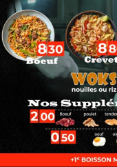Menu Thaïs burger - Les woks et suppléments