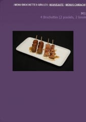 Menu Sushi asahi - les menus brochettes