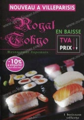 Menu Royal Tokyo - Carte de royal tokyo livry gargan