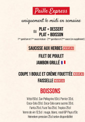 Menu Courtepaille - Menu paille express