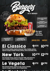 Menu L'Atelier des pizzas - Les burgers