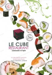 Menu Le Cube -  Carte et menu Le Cube Saint Denis