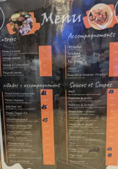 Menu Le Forty - Les entrées, accompagnements et sauces,...