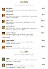 Menu Benji Burger - Les burgers, salades et tourtes