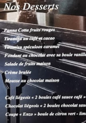 Menu Enzo - Les desserts