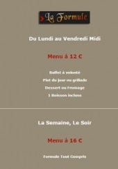 Menu Clair de Lune - Les formules