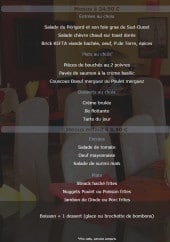 Menu Clair de Lune - Les menus 