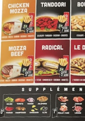 Menu H Burger Et Pizza - Chicken mozza, tandoori et mozza beef, ...