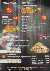 Menu La crêpe - Le menu malin et crêpes