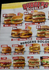 Menu 35 street - Les burgers