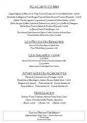 Menu Le Triton - Pièces de bouches, salades, glaces, ....