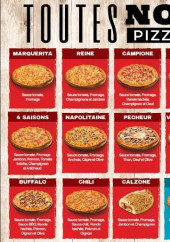 Menu AEL Pizza - Menu pizza base de tomate