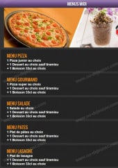 Menu Del Casa Pizza - Les menus midi