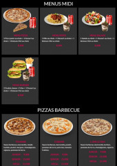 Menu La Tour de Pizz - Les menus et pizzas