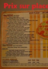 Menu Chrono Pizza - pizzas, salades,paninis...