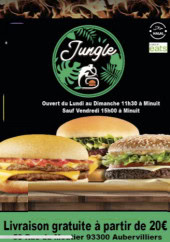 Menu Jungle b - Carte et menu   Jungle b Aubervilliers