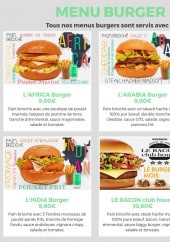 Menu O72#deouf - Les menus burger