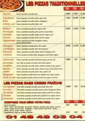 Menu Call Pizza - Les pizzas traditionnelles