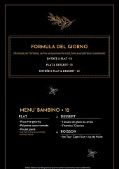 Menu Carisma - Formula del giorno et menu bambino