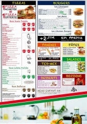 Menu Koss Pizza - Pizzas, burgers, paninis,...