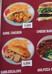 Menu Mangal - Les sandwichs suite, burgers et pizzas