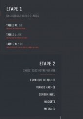 Menu O'tacos - les tacos, viandes et sauces