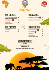 Menu Chez Delka - Les menus