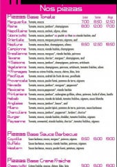 Menu Carta'pizza - Les pizzas 