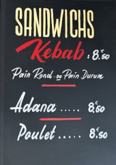 Menu L’Atelier D’Istanbul - Les sandwichs