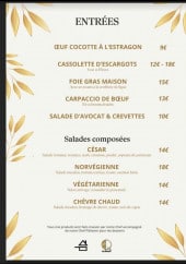 Menu Le Quai 8 - les entrées et salades
