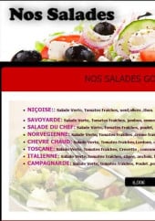 Menu Pizza Di Napoli - Les Salades