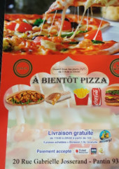 Menu A Bientôt Pizza - Carte et menu A Bientôt Pizza,  Pantin