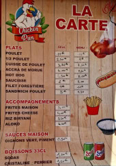 Menu Chicken Pep - La carte