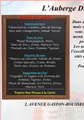 Menu Le Cheval Noir - Le menu du jour et les formules