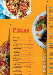 Menu Le Prestige - Les entrées, pates et plats,...