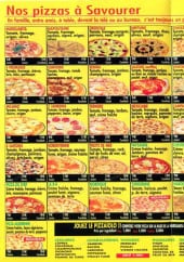 Menu B.B Pizza - pizzas