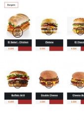 Menu Crazy burger - Les burgers