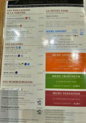 Menu Paul - Les salades, paillassons et menus enfant,...