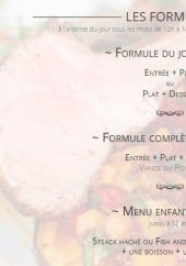 Menu L'Avant-Seine - Formules