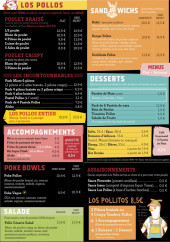 Menu Los Pollos - La carte